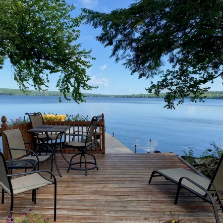Branch Lake, lakefront cottage in the woods, Ellsworth ME