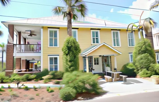 海灘景觀家庭旅館