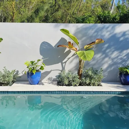 Ocean Breeze Oasis - Private Pool, AC, WiFi, 5-Min Drive to Beach