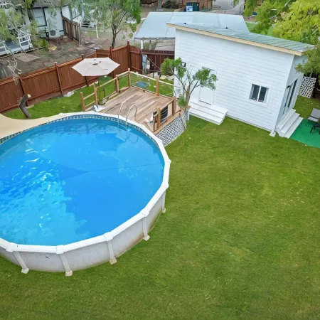 The Tiny Oasis: Luxe Stay with Deck & Private Pool