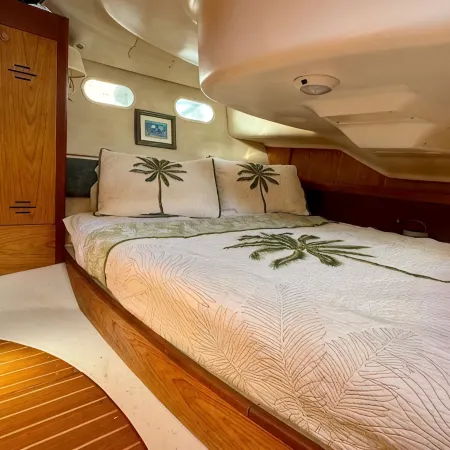 Stay aboard elegant sailboat