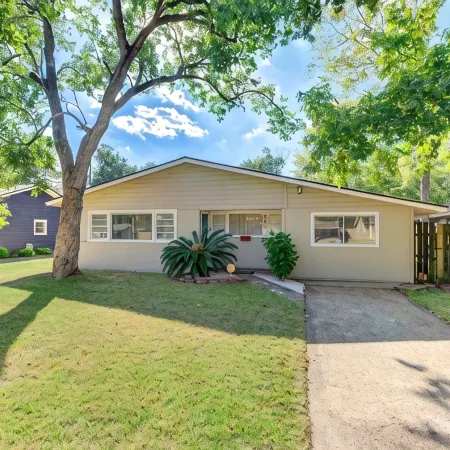 King bed with Pool table, decked patio and, gym.