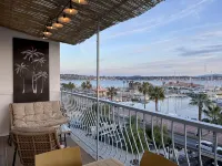 Panoramic sea view of port and beaches - 무료 와이파이