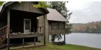 Beautiful house on the lake with a boat launch.