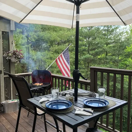 New River, Ashe County, Secluded Log Cabin, West Jefferson Area