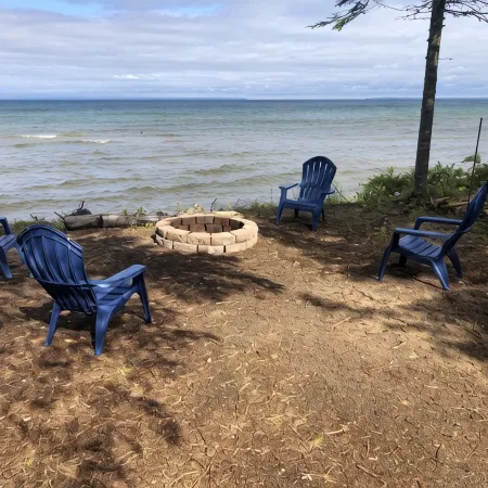 Lake Superior shoreline in Paradise, MI