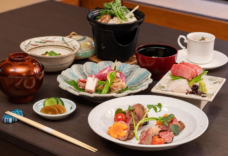 [Satoya Ryokan의 온천탕 내부]