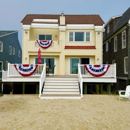 Oceanfront Normandy Beach NJ, Private Beach Access, Luxury Home w/ Decks & Views