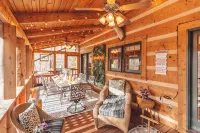 Modern luxury 4 Bedroom cabin with game room, hot tub, sauna and home theater