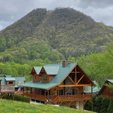 Luxury cabin with a million dollar view and hot tub