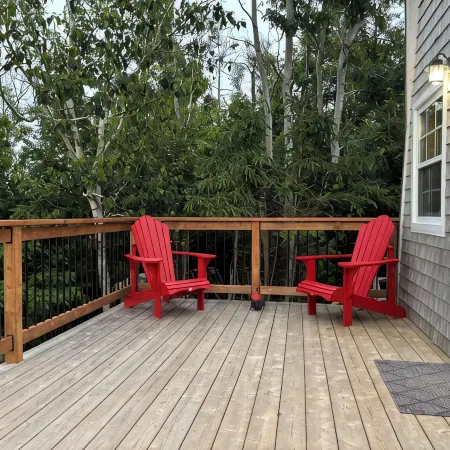 Unplug and relax in this quiet retreat on the shores of Tracadie Bay