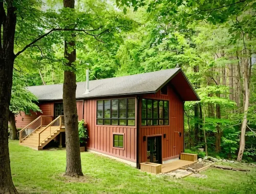 Hudson Valley stunning lake side modern barn in an Enchanted Forest - Boutique