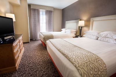 Suite, 2 Queen Beds, Accessible, Refrigerator&Microwave (Sofabed, 2 Rooms, Roll in Shower)