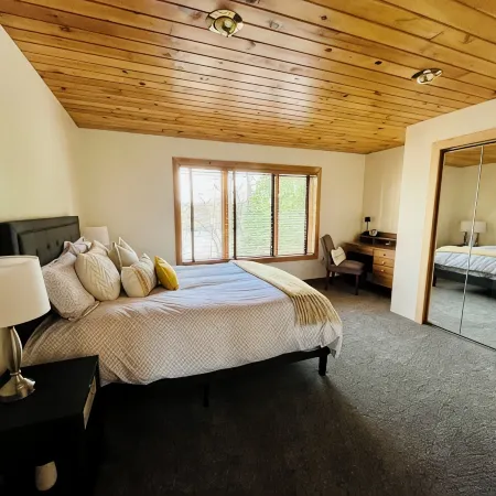 Stay at our cozy pet friendly River Retreat on the banks of the Seneca River.
