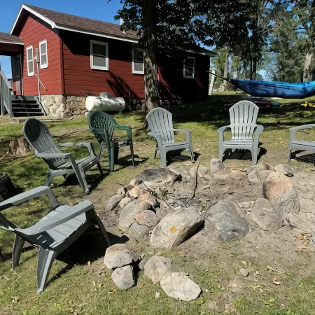Red Cabin Retreat on Island Lake - Perfect for Fishing & Wildlife Lovers