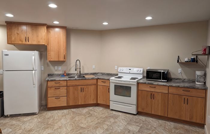 Hawk's NestEntire 1650 Sqft lower level.