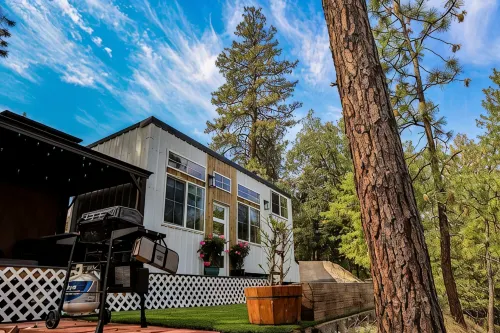Modern Tiny House in the Woods w/Hot Tub - Alppimaja