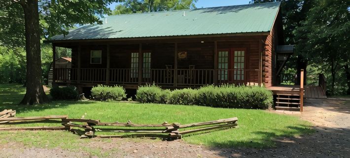 Delightful Log House on the Little Red River with Hot Tub! Hotels in Cleburne County