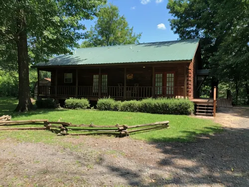 Delightful Log House on the Little Red River with Hot Tub! - balcón