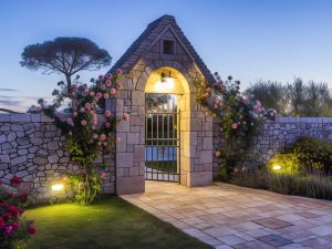 Trulli in ancient farm with pool