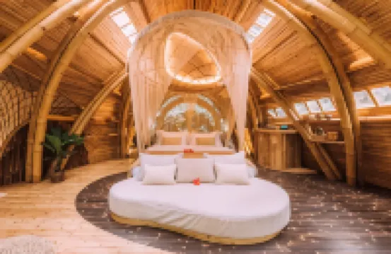 Hideout Eco Bamboo House Bali Hotel berhampiran Mount Agung