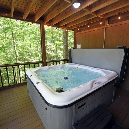NEW! Creekside Cabin w/ new hot tub & firepit!