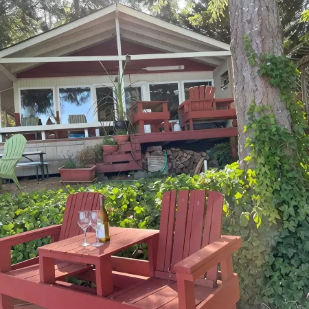 Cozy waterfront cabin on Puget Sound. Relax in a serene setting at Bryan's Inn.