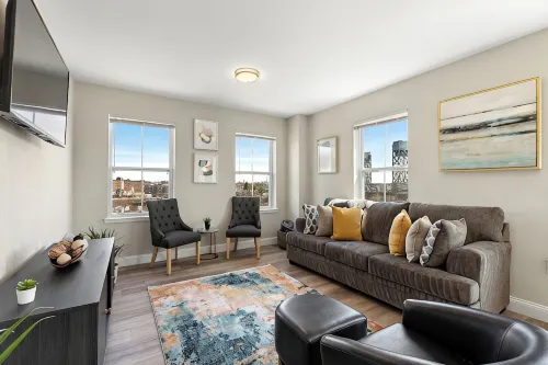 City Views 1BR Free-Parking- Close to NYC - Gym