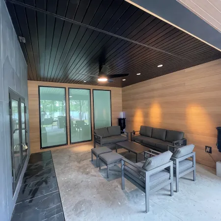 Stunning lake front new construction home in the heart of drowning creek.