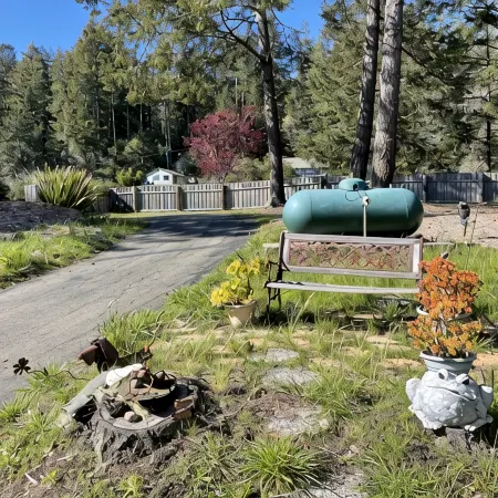 Peaceful Retreat with Ocean Views, Tall Pine Trees, and Beautiful Garden