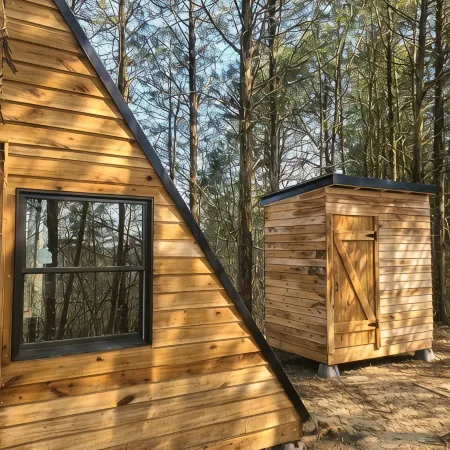 "Lady A"-frame Glamping Cabin @Nolichucky River near Smoky Mtns.