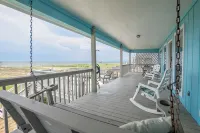 Private Waterfront Bay Beach. Huge Back Deck Overlooking the Bay.  Bring Dogs! - Balkon