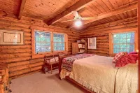 Mountaintop log cabin w/ wood stove hot tub and grill near Lake Chatuge - Chalets