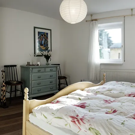 Apartment with fireplace on the Rennsteig in the Thuringian Forest
