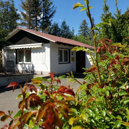 Ferienhaus Tini mit Wlan Mitten im Grünen und Dennoch Zenrumsnah Отели в г. Бад-Гарцбург