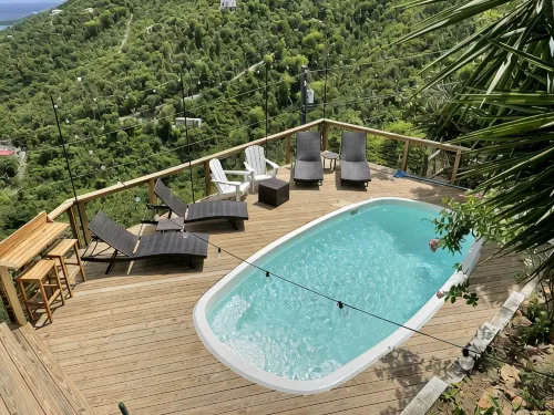 Now with solar!! Gorgeous Views From Every Room, Pool, AC, Caribbean Breezes - balcony