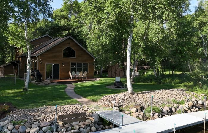 Spacious Summer Escape: Private Backyard, Dock & Fire Pit, Channel Waterfront