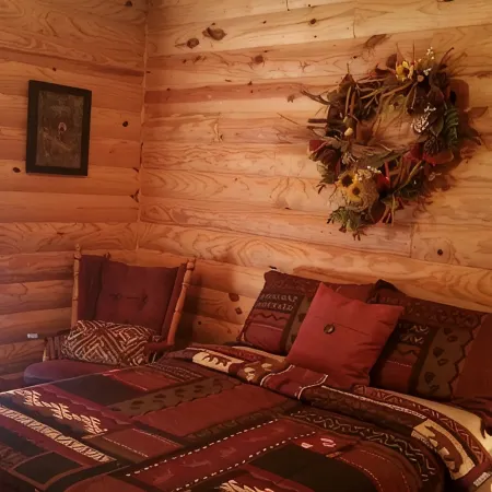 Beautiful cabin style home backing up on the White River!
