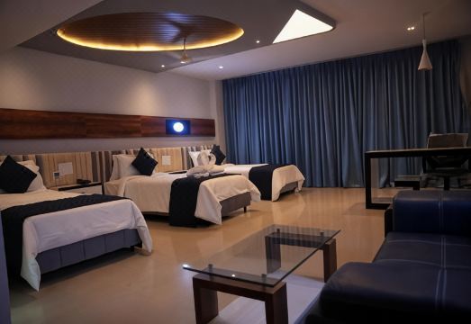 Hotel New Blue Earth의 넓고 청결한 객실