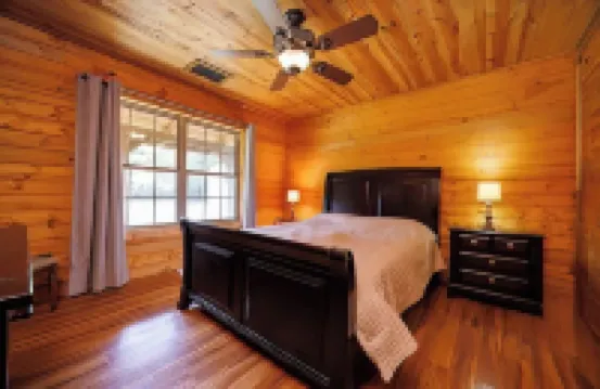 Wood Cabin in the wilderness at Bonham, Texas