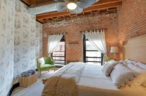 The Loft Suite Sleeps 10! Located overlooking Main Street in downtown Galena, IL