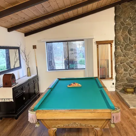 Family & Dog friendly Fenced 5Acr: Pool Table, Playground, Firepit, BBQ, Starlnk