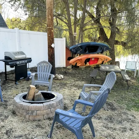 Cozy Waterfront Oasis – Hot Tub, Sauna, Firepit, Creek Views, Pet Friendly