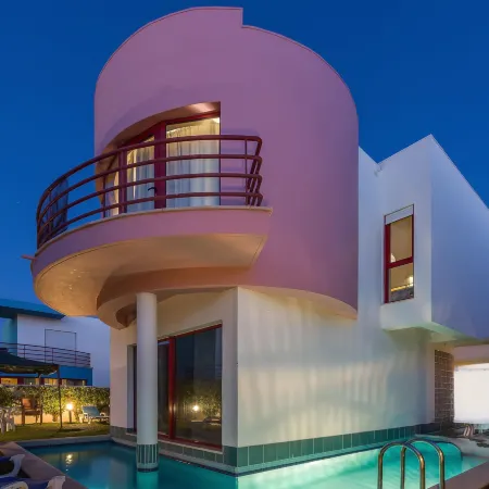 Villa with Private Pool, Garden, Terrace and Marina View