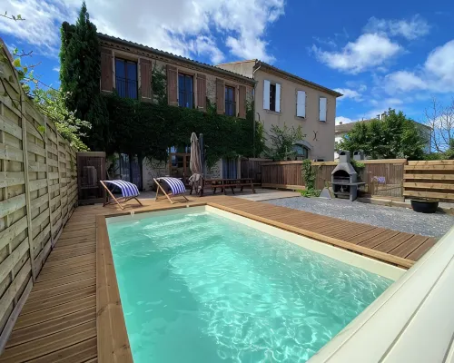 Maison Indépendante, Canal du Midi, Piscine Hotels in Homps