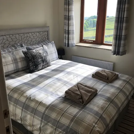 Law Brook Farm cottage with stunning views .