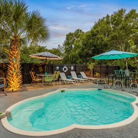 Tranquil Tide Villa -Riverview w/Pool on Riverwalk, Near Ami Beach, Pet Friendly