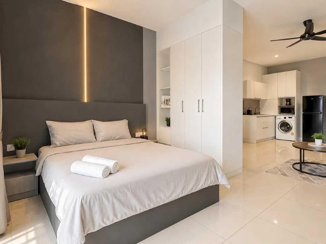 Twin Galaxy Jet Black 3br6pax Balcony Nr Ksl - Johor Bahru
