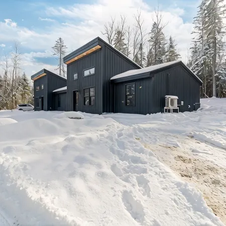 Charming 2-bedroom chalet with jacuzzi WiFi and AC in Glenburn