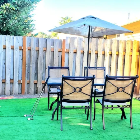 Duplex with Backyard and Putting Green